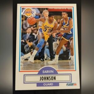 1990 Fleer Earvin Magic Johnson Card